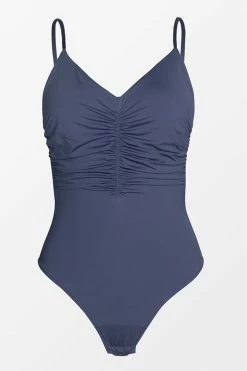 CUPSHE Gwendolyn Front Ruched Backless Bodysuit Clothing