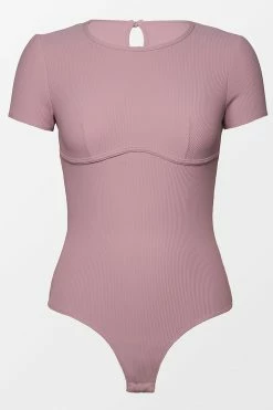 CUPSHE Angelica Round Neck Short Sleeve Cheeky Bodysuit