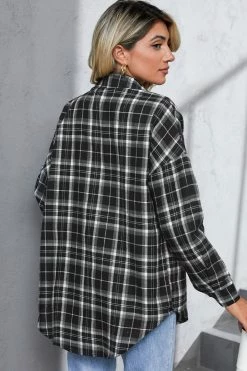 CUPSHE Wishlist Plaid Button-Front Shirt Clothing
