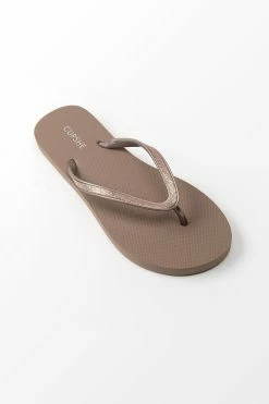 CUPSHE Beach Accessories Desert Sand Minimalist Flip Flops