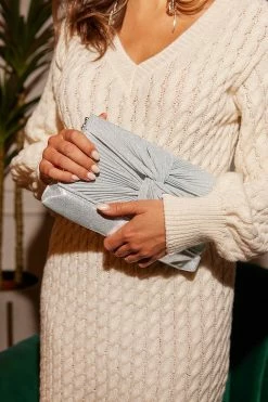 CUPSHE Glittered Twist-Front Crossbody Bag