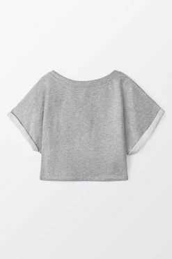 CUPSHE Stonecreek Short Sleeve Crop Top Clothing