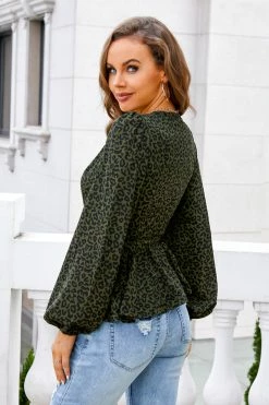 CUPSHE Clothing Profess The Love Belted Leopard Print Wrap Top