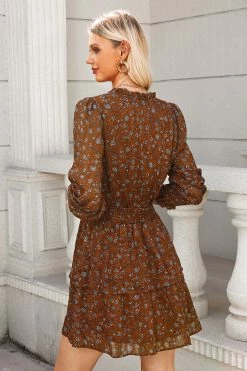 CUPSHE Clothing Leandra Ditsy Floral Smocked Dress