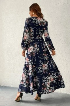 CUPSHE Kelsi Floral Print Chiffon Belted Wrap Maxi Dress Dresses Best Sellers