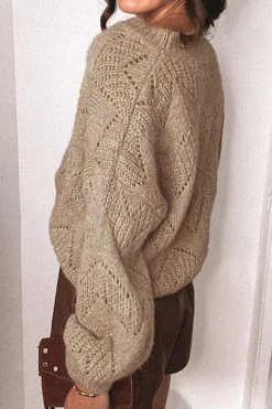 CUPSHE Clothing Viola Crochet Knit Oversized Sweater