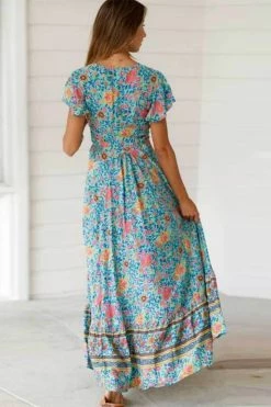 CUPSHE Gertie Flared Sleeve V-neck Lace Up A-shape Dress Dresses Best Sellers