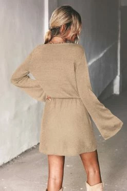 CUPSHE Evelina Drawstring Sweater Dress Clothing
