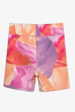 CUPSHE Retro Swirl Motion Blur Print Bike Shorts Clothing