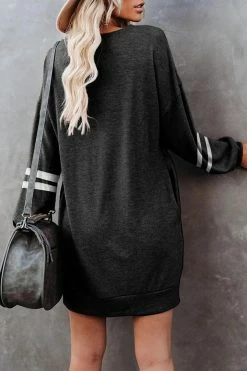 CUPSHE Jam Varsity-Striped Mini Dress