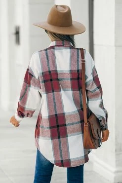 CUPSHE Ellis Plaid Button-Front Shirt
