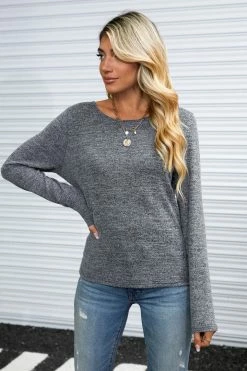 CUPSHE The Best Caged-Back Long Sleeve Tee