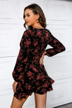CUPSHE The Best Belted Floral Print Wrap Dress Clothing