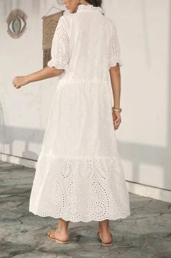 CUPSHE Ellis Embroidery Raglan Sleeve Dress Dresses Best Sellers