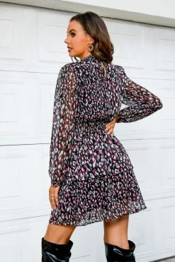 CUPSHE Immaculate Abstract Smocked A-Line Dress