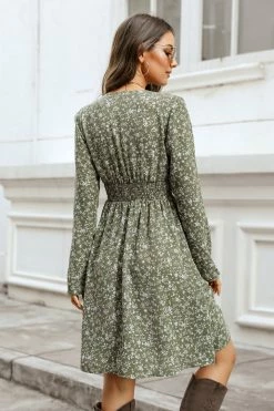 CUPSHE Clothing Gail Ditsy Floral Smocked A-Line Dress