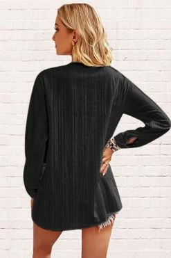 CUPSHE Empty House Half-Button Long Sleeve Top Clothing