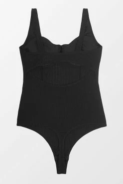 Best deal ๐ฅ CUPSHE Jaylee Black V-neck Backless Bodysuit Clothing ๐คฉ 20 CUPSHE Jaylee Black V-neck Backless Bodysuit Clothing