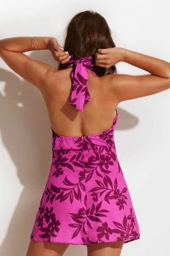 CUPSHE Dresses Best Sellers Chantel Row Drape Halter Neck Tie Short A-Shape Dress