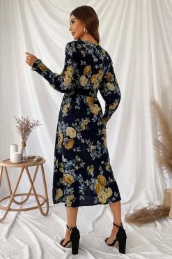 CUPSHE Clothing Romantic Vibes Floral Print Gigot Sleeve Dress