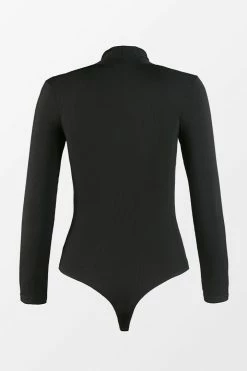 CUPSHE Clothing Rebekah Black V-neck Long Sleeve Bodysuit