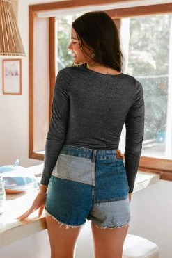 CUPSHE Aracely Twist Front V-neck Bodysuit Clothing