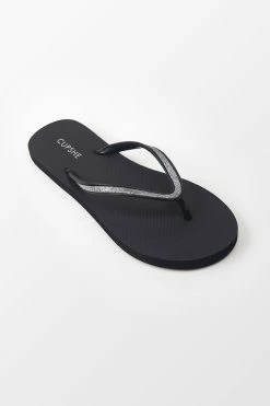 CUPSHE Noire Minimalist Flip Flops Beach Accessories
