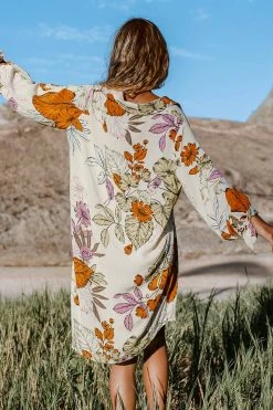 CUPSHE Oaklyn Floral Buttoned Shirt Dress