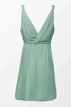 CUPSHE Marianna Green Braided Belt Dress