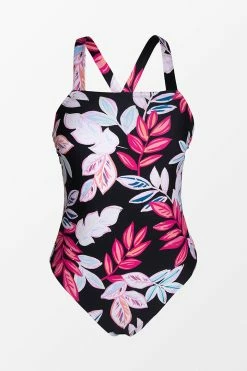 CUPSHE One Pieces Summer Of Love Bandeau Back Tie Tummy Control Plus Size One Piece