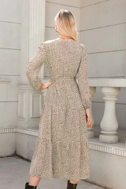 CUPSHE Vitoria Belted Leopard Print Maxi Dress