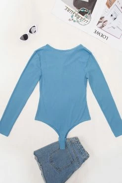 CUPSHE Paityn Cut-out Long Sleeve Bodysuit Clothing