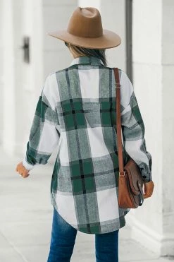 CUPSHE Octavia Plaid Button-Front Shirt