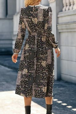 CUPSHE Vina Ditsy Floral Chiffon Dress Clothing