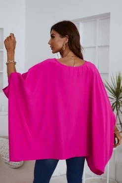 CUPSHE Clothing V-neck Short Sleeve Loose Waisted Top