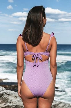 CUPSHE Mariah Ruffle Trim One Piece Swimsuit One Pieces