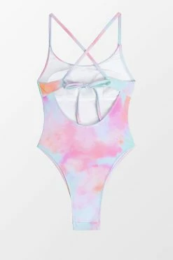 Best Pirce ๐ CUPSHE Gina Tie Dye Criss Cross Back Tie One Piece ๐ฉฑ Swimsuit โค๏ธ 10 CUPSHE Gina Tie Dye Criss Cross Back Tie One Piece Swimsuit