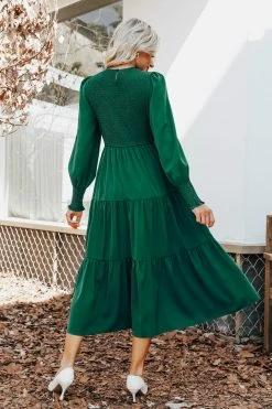 CUPSHE Clothing Anastasia Smocked Long Sleeve Maxi Dress