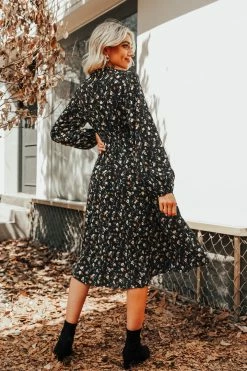 CUPSHE Dancing Flowers Ditsy Floral A-Line Dress Clothing