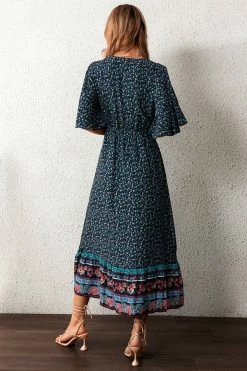 CUPSHE Clothing Carley Paisley Floral Print Maxi Dress