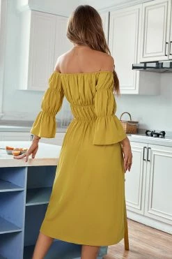 CUPSHE Elva Off-shoulder Ruffle A-Shape Dress Dresses Best Sellers