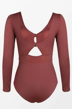 CUPSHE Winter Scoop Cut Out Long Sleeve One Piece Swimsuit