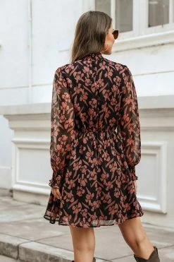 CUPSHE Clothing Chetana Floral Smocked Mini Dress