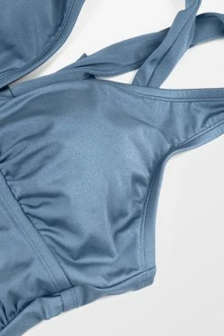 CUPSHE Wild Romance Shirred Halter Plus Size One Piece Swimsuit