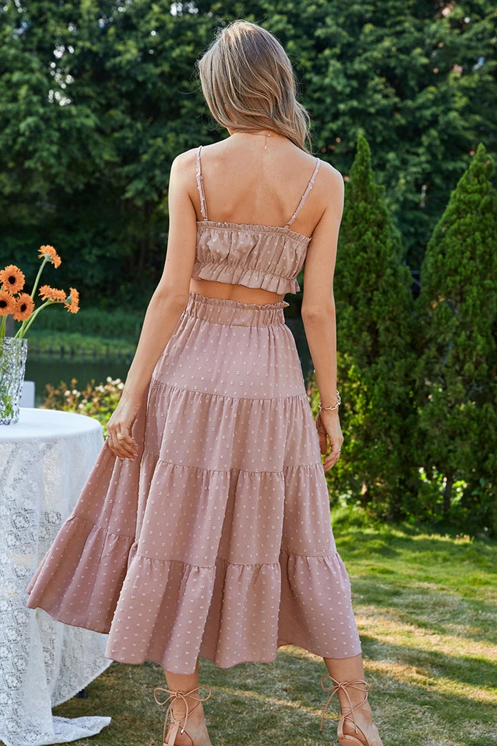 New ๐ฅ CUPSHE Clothing Hollis Tea Length Frill Pleated A-Shape ๐ Dress ๐ 4 CUPSHE Clothing Hollis Tea Length Frill Pleated A-Shape Dress