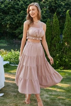 New ๐ฅ CUPSHE Clothing Hollis Tea Length Frill Pleated A-Shape ๐ Dress ๐ 11 CUPSHE Clothing Hollis Tea Length Frill Pleated A-Shape Dress