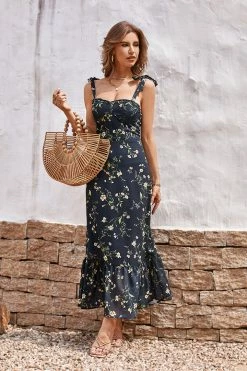 CUPSHE Dresses Best Sellers Cofete Tea Length Smocking A-Shape Dress