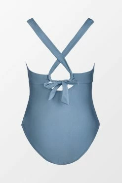 CUPSHE Wild Romance Shirred Halter Plus Size One Piece Swimsuit