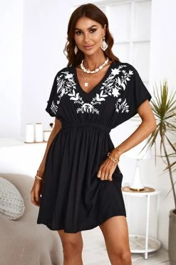 CUPSHE Zola Short Sleeve Print Pattern Dress