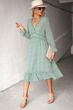 CUPSHE Addison Ditsy Floral Print Chiffon Midi Dress Dresses Best Sellers